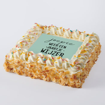 Jaartje wijzer taart