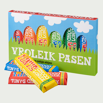 Tony's chocolonely tasting party Vrolijk Pasen