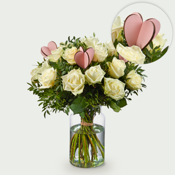 Bouquet Roos white love