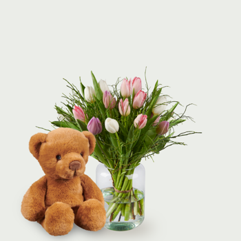 Bouquet de naissance Talitha pastel