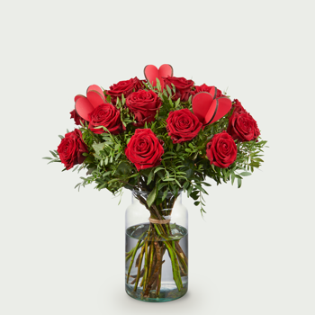 Lange rode rozen