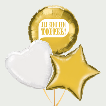 Tros ballonnen Jij bent een topper