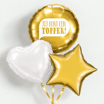 Tros ballonnen Jij bent een topper