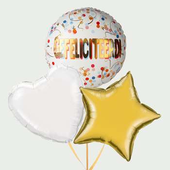 Tros ballonnen Gefeliciteerd!