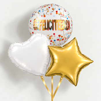 Tros ballonnen Gefeliciteerd!