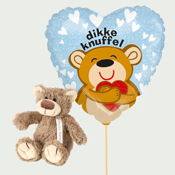 Dikke knuffel met beer