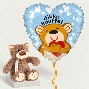 Dikke knuffel met beer