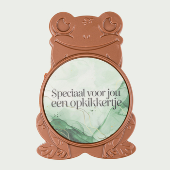 Chocolade kikker Een opkikkertje