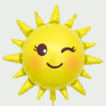 Grote zonnestraal ballon