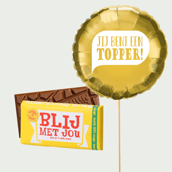 Jij bent een topper met Tony's Chocolonely reep