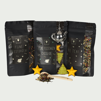 Fijne feestdagen thee & chocolade