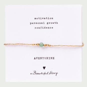 A Beautiful Story aventurine gold