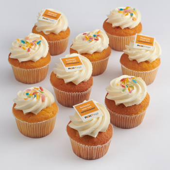 Festive photo cupcakes
