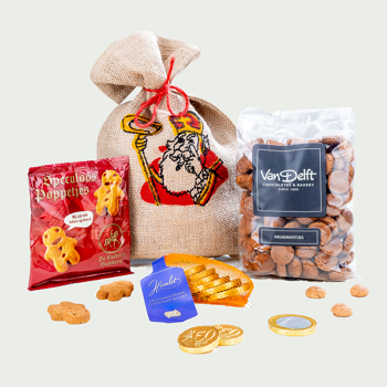 Sinterklaaspakket De jute snoepgoed zak van Sinterklaas