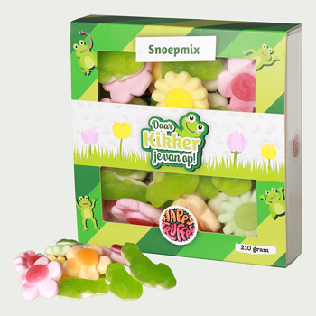 Snoeppakket Daar kikker je van op