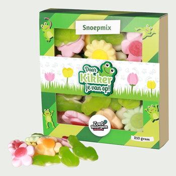 Snoeppakket Daar kikker je van op