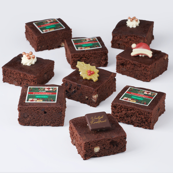 Kerst logo brownies