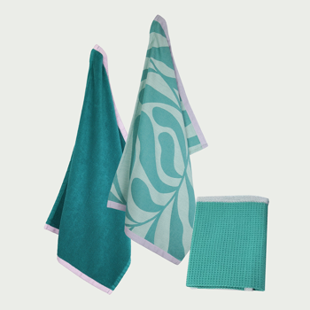 Keukentextiel set Forest pastel