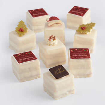 Kerst logo petit fours