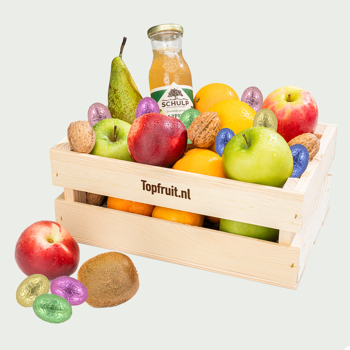 Fruitkistje met paaseieren