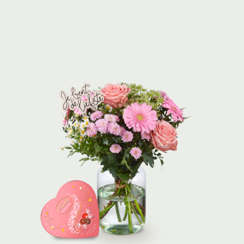 Moederdagboeket Florine met bonbons