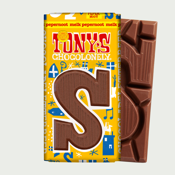 Tony's S Kruidnoot melk schoenletter