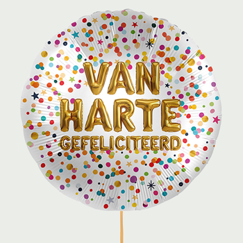 Ballon Van harte gefeliciteerd