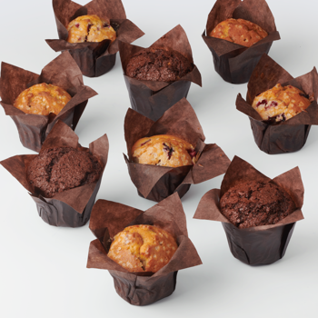 Muffins - fruit & caramel