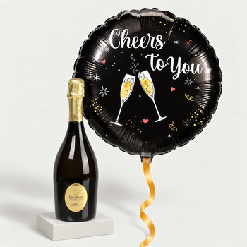 Grote Cheers ballon met Prosecco