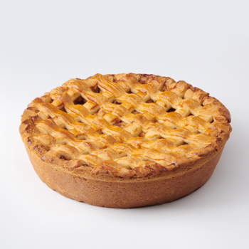 Apple crumb flan