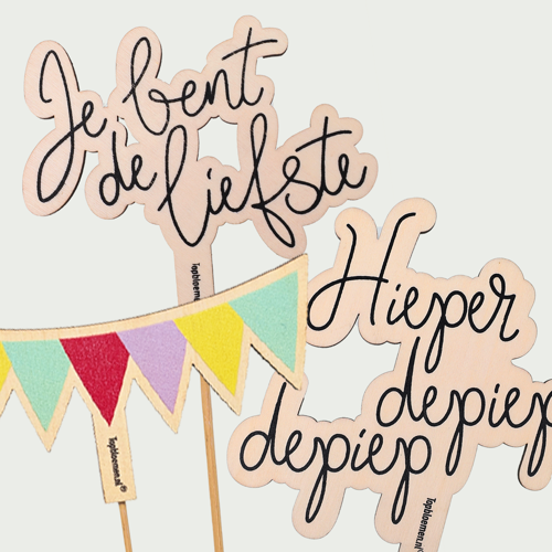 Tekst op hout