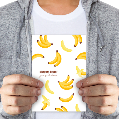 Nieuwe baan gaan met die banaan - groot