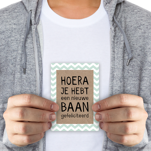 Hoera een nieuwe baan - normaal