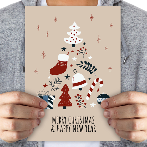Merry Christmas beige - mega