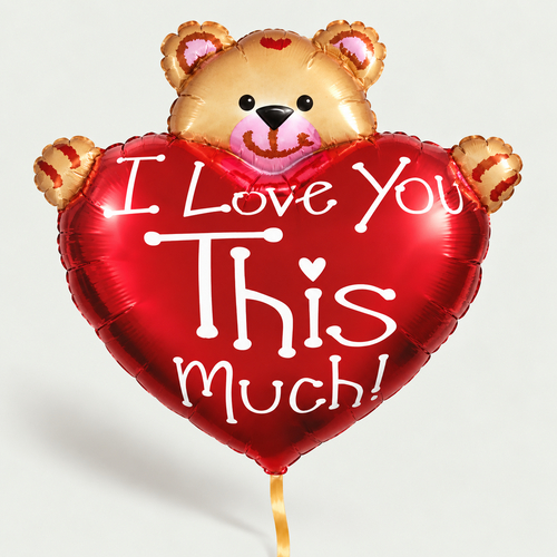 I love you ballon extra groot