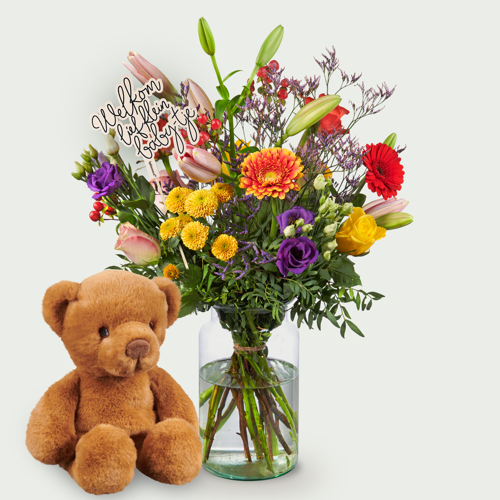 Geboorteboeket Laurie groot