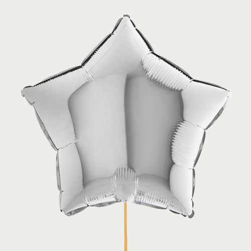 Ballon zilveren ster