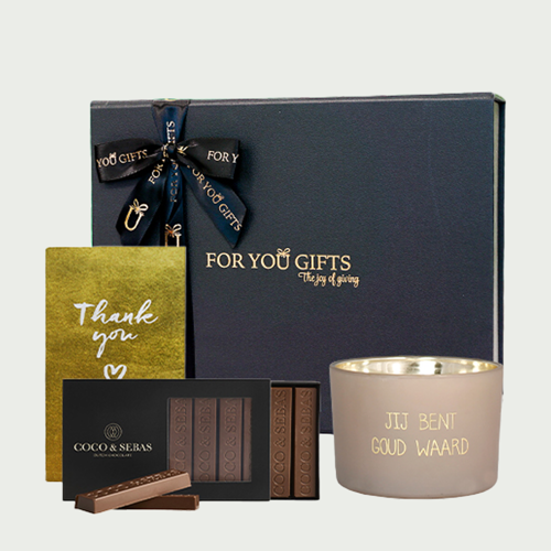 Giftbox Thank you, je bent goud waard