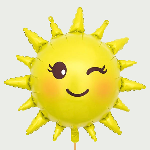 Grote zonnestraal ballon