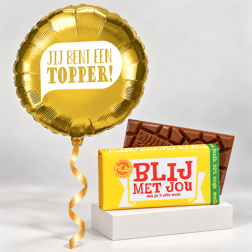 Jij bent een topper met Tony's Chocolonely reep