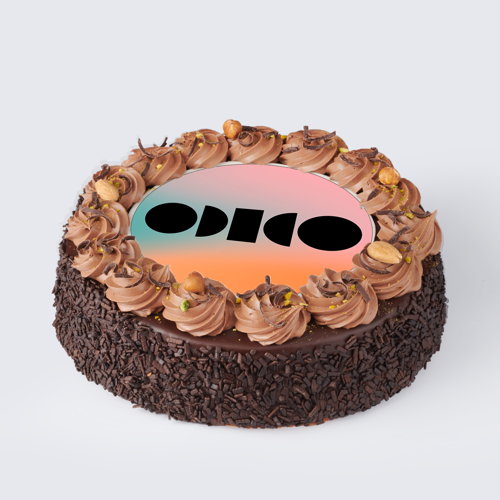 Chocolade fototaart