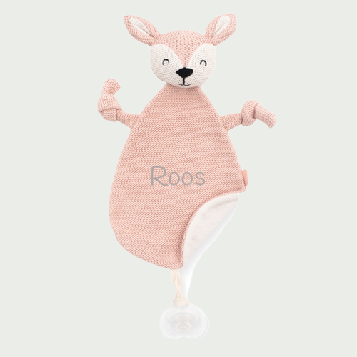 Knuffeldoekje hert roze