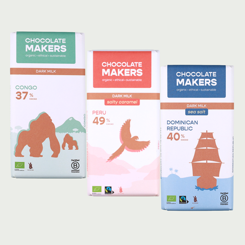 Sustainable milk chocolate box