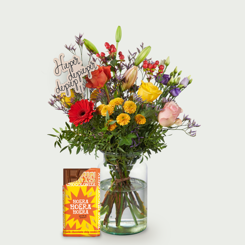 Verjaardagsboeket Laurie klein