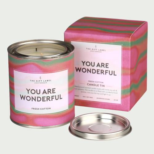 Geurkaars You Are Wonderful groot