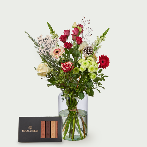 Verjaardagsboeket Holly klein