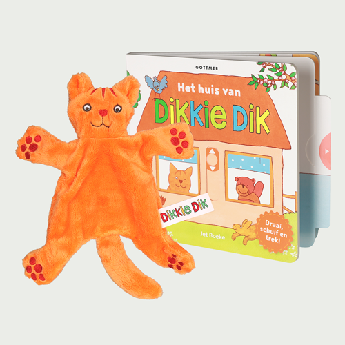 Het huis van Dikkie Dik with a cuddle cloth