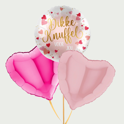 Tros ballonnen Dikke knuffel voor jou
