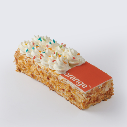 Feestelijke slagroom foto schnitte