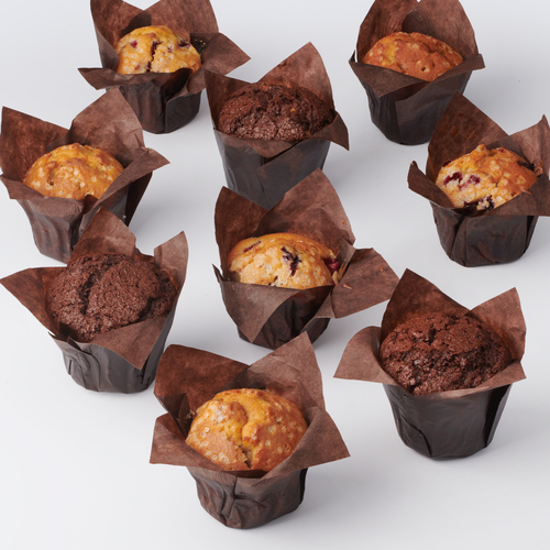 Muffins - fruit & caramel